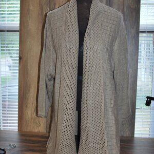 Notations Tan Cardigan Sweater NWT